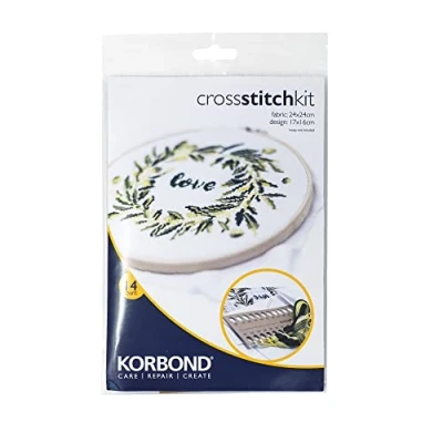 Image of KORBOND Cross Stitch Kit Wreath Design