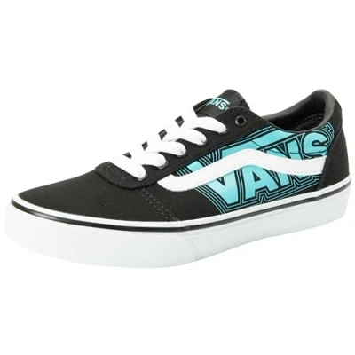 Image of Vans Boy&#039;s Unisex Kids Ward Sneaker, Glow Neon Blue/Black, 6 UK Child
