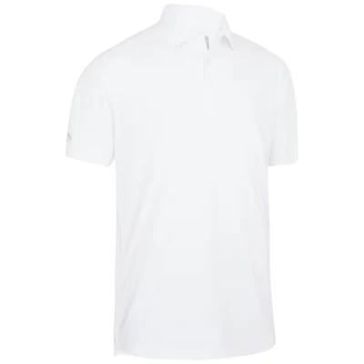 Image of Callaway Men&#039;s Tournament Polo Shirt, White (Blanco 100), Medium