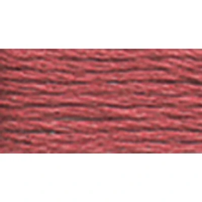 Image of DMC 117 3722 Mouline Stranded Cotton Six Strand Embroidery Floss Thread, Medium Shell Pink, 8.7 Yard