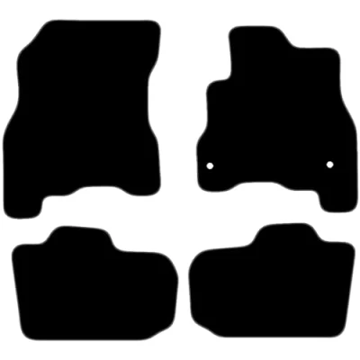 Image of Carsio Carpet Car Mats For Nissan Leaf (AZE0) 2013 2018 Tailored Fit Floor Mat Set Complete Accessory Black Custom Fitted All Weather, Anti Slip Backing &amp; Grey Trim