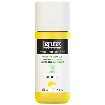 Image of Liquitex Acrylic Paint, Cadmium Yellow Light, 237ml Dosierflasche