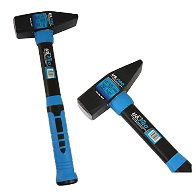 Image of US Pro 1.5kg Machinist Cross Pein Hammer Fibreglass Handle Metal Work