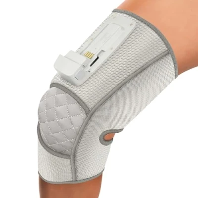 Image of HoMedics Modulair Compression Knee Wrap Support Wrap, Adjustable Heat Massage for Enhanced Muscle Discomfort Relief, Blood Circulation &amp; Recovery Controller Sold Seperately