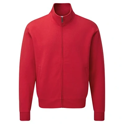 Image of Russell Mens Authentic Full Zip Sweatshirt Jacket (2XL) (Classic Red)
