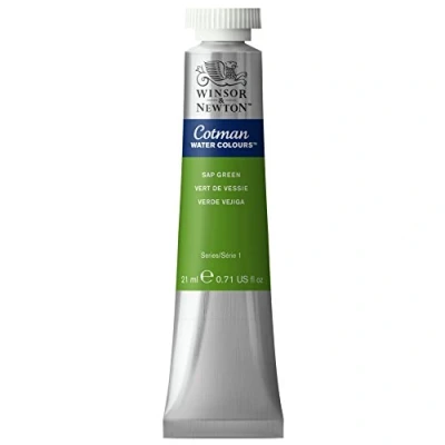 Image of Winsor &amp; Newton Cotman 21ml Water Colour Tube Sap Green