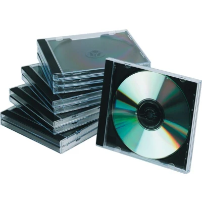 Image of Q Connect Black /Clear CD Jewel Case (Pack of 10) Ref KF02209
