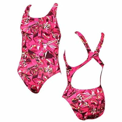Image of Maru Pacer Pack Jewel Womens Pink Swimming Costume Size 6 UK
