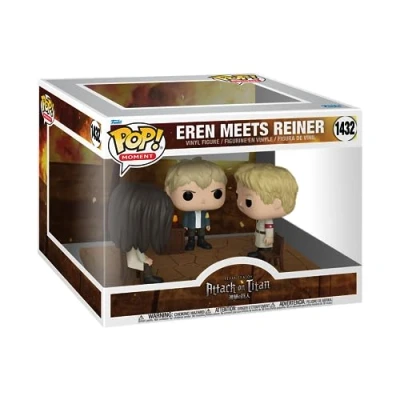 Image of Funko POP! Moment: AoT Eren Jaeger Meets Reiner Attack on Titan Collectable Vinyl Figure Gift Idea Official Merchandise Toys for Kids &amp; Adults Anime Fans Model Collectors