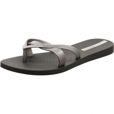 Image of Ipanema Women&#039;s Kirei Fem Flip Flop, Black Silver, 6 UK