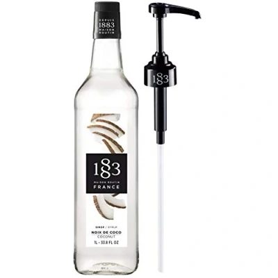 Image of Routin 1883 Premium Coconut Syrup (Glass Bottle) 1L + Pump