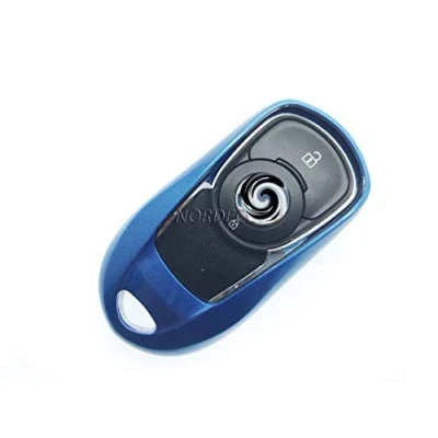 Image of PROTEX GLOSSY HARD SHELL Key FOB COVER Compatible With Car KEYLESS OPEL VAUXHALL INSIGNIA KEYFOB MK 2 2017 2018 B MARK SMART GRAND SPORT (BLUE)