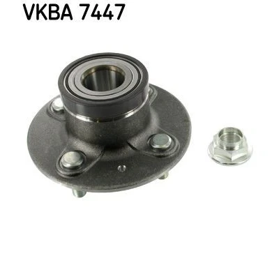 Image of 42200TF0N51, 42200TF0Z51 Wheel bearing kit SKF VKBA 7447 with integrated ABS sensor HONDA: JAZZ 3, 4, Insight II Hatchback