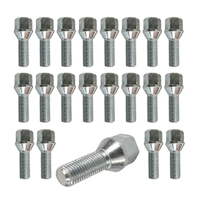 Image of TRACER 20 Wheel BoltS M12 x 1.25 28mm Cone Waistband 60 compatible with Citroen