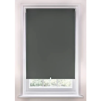 Image of Swish Cordless Blackout Roller Blind, Slate, W120 Cm x D170