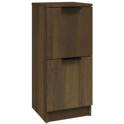 Image of vidaXL Sideboard Brown Oak 30x30x70 cm Engineered Wood