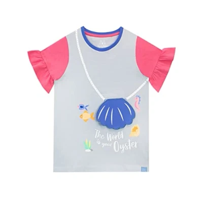Image of Harry Bear Girls T Shirt Mermaid Multicoloured 5 6 Years