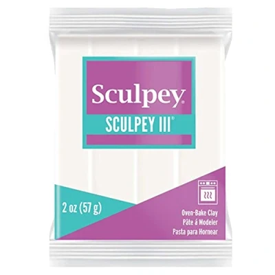 Image of Polyform 1 x Sculpey Polymer Oven Bake Craft Modelling Clay 57g White