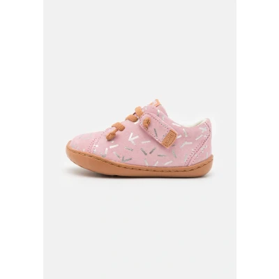 Image of Camper PEU CAMI First Walkers Baby shoes pink/silvercoloured for kids, Size: 4.5K, Pink/silver coloured Suede