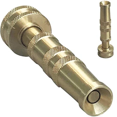 Image of Garden Hose Spray Gun, Nozzle Metal (Gold)