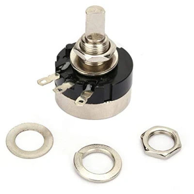 Image of Single Circle Potentiometer, 5K Potentiometer RV24YN20F B502 High Accuracy Carbon Film Resistance, Easy Installation