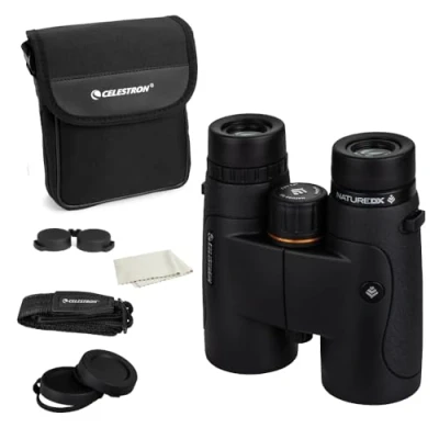 Image of Celestron 72322 Nature DX 8x42 Outdoor and Birding Binoculars, Fully Multi Coated with BaK 4 Prisms, Rubber Armoured, Fog &amp; Waterproof