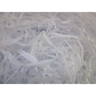 Image of WHITE 500g GRAMS LUXURY EXTRA SOFT SHREDDED TISSUE PAPER HAMPER/GIFT PACKAGING FILLER ACID FREE