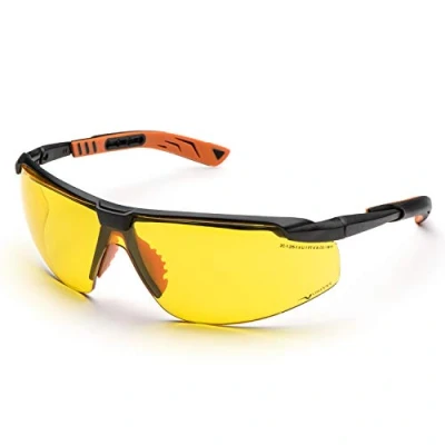 Image of Univet 5X8.03.00.03 &quot;5X8&quot; Goggle with Yellow Glass, Black/Orange