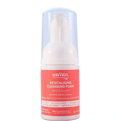 Image of SkinPep Revitalising Cleansing Foam Gentle And Light Face Cleanser + Vitamin E Aloe Vera Deep Makeup Removing (30ml)