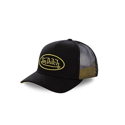 Image of Von Dutch Men&#039;s &amp; Women&#039;s Adjustable Cap, Trucker Comfortable, Relaxed Fit and Original, Black, One Size