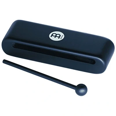 Image of Meinl Percussion Wood Block Instrument Large Incl. Wooden Beater Siam Oak, Black (MWB2BK)