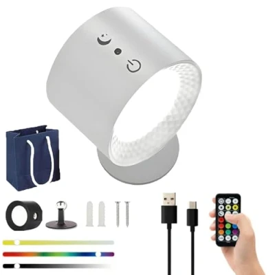 Image of Glowright, Glowright Lights, Lighting Uk, Magnetic Wall Glow Right Indoor Everywhere Light 2.0, 3 Color Temperature Dimmable Remote Control (A)