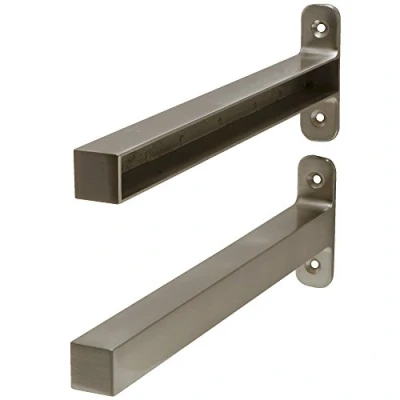 Image of Duraline Bracket Holder / Set for Regalboards 18 x 235 MM nickel Pack of 2