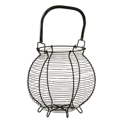 Image of Premier Housewares 0507111 Egg Basket, Iron Wire, Black, H33 x W21 D31cm