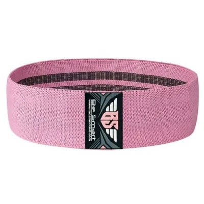 Image of Fabric Resistance Bands Exercise Band Workout Fitness for Hips &amp; Glutes Non Slip Booty Women Men Beginners Athletes Strength Training Yoga Pilate (Pink, Light)