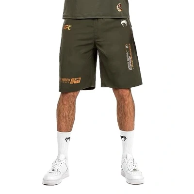 Image of Venum UFC Fight WEEK MENS Performance Sports shorts, Men&#039;s, Size: Small, Khaki/bronze