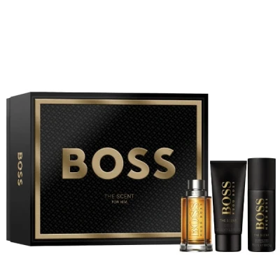 Image of Hugo Boss The Scent 100ml Eau De Toilette Spray + Shower Gel 150ml Deodorant Gift Set