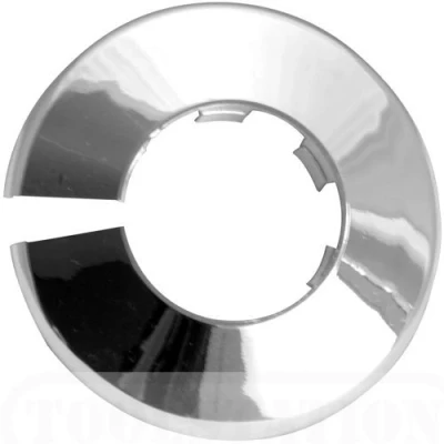 Image of TALON x 2 Chrome 42mm pipe Cover/Collar/Rad ring for