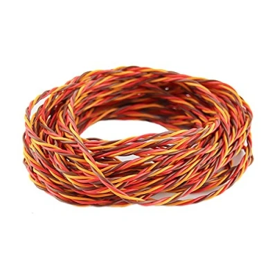 Image of OliYin 32 feet 22AWG 60cores Twisted Servo Lead Extended Cable Wire for Extension