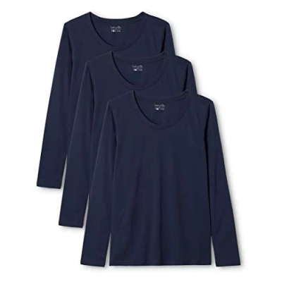 Image of Berydale Womens Bd159 Long sleeved Shirt, Dark Blue, L UK