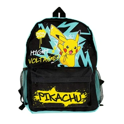 Image of Pokemon Backpack Kids School Bags Rucksack Back to for Boys &amp; Girls Pikachu Large Stationery and Gifts