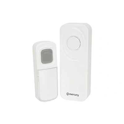 Image of Mercury Wireless Waterproof Doorbell with Portable Chime White