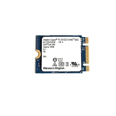 Image of Western Digital WD 128GB SSD PC SN520 M.2 2230 30mm PCIe Gen3 x2 NVMe SDAPTUW 128G Solid State Drive for Dell HP Lenovo Laptop Desktop Ultrabook Kiosk POS MFP IoT