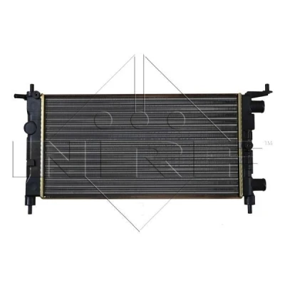 Image of 1300173, 90531547 Engine radiator NRF 58155 Aluminium 530mm 285mm 34mm Mechanically jointed cooling fins VAUXHALL: Corsa Mk1