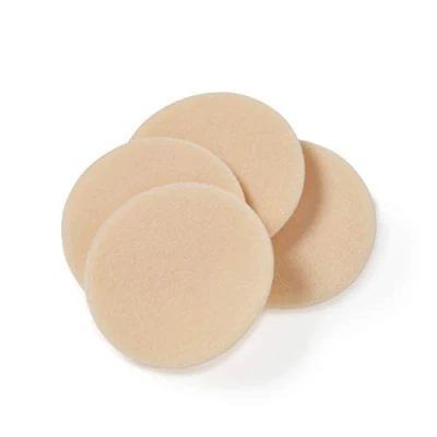 Image of Manicare Pack Of 4 Cosmetic Compact Puffs, Latex Free, Washable, Re usable, Perfect For Pressed Powder, Round Beauty Face Blender, Easy To Use Flawless Makeup Application, Setting And Sculpting