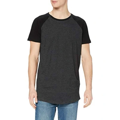 Image of Urban Classics Herren Print Tshirt, Men&#039;s, Size: Large, Grey/black