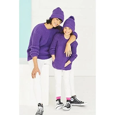 Image of Stylecraft 9767 Adult Child DK Hat Sweater Knitting Pattern