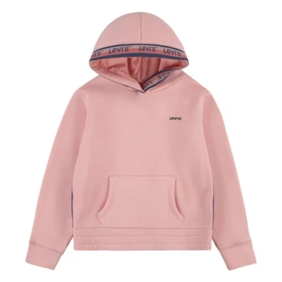 Image of Levi&#039;s Kids Lvg meet and greet taping hoodie Girls Glaçage Pink. 5 years