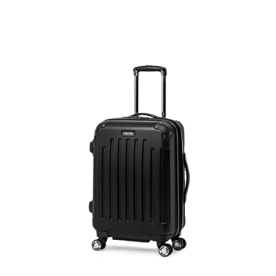 Image of Kenneth Cole Reaction Renegade 20&quot; Hardside Expandable 8 Wheel Spinner Carry On Suitcase, Black