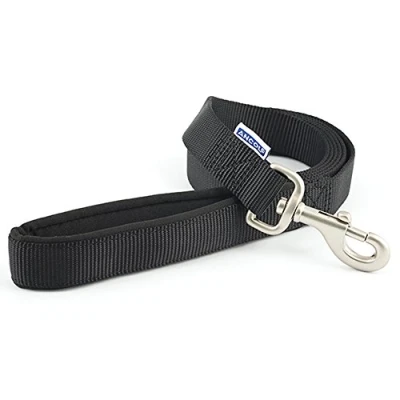 Image of Ancol Viva Soft Touch Padded Snap Lead Black, size 180 x 2.5 cm, Max kg 75 kg, Weather Proof